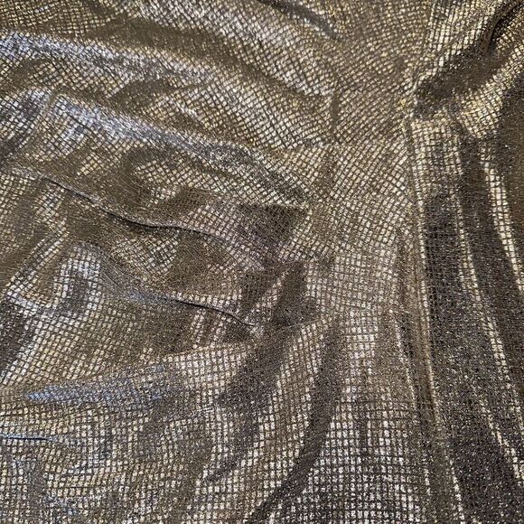 ALEX EVENINGS 18W Glitter Gold Wrap Neck Dress NWOT. 14 - Picture 8 of 12